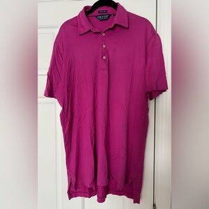 Ralph Lauren Magenta Polo Shirt Classic Style